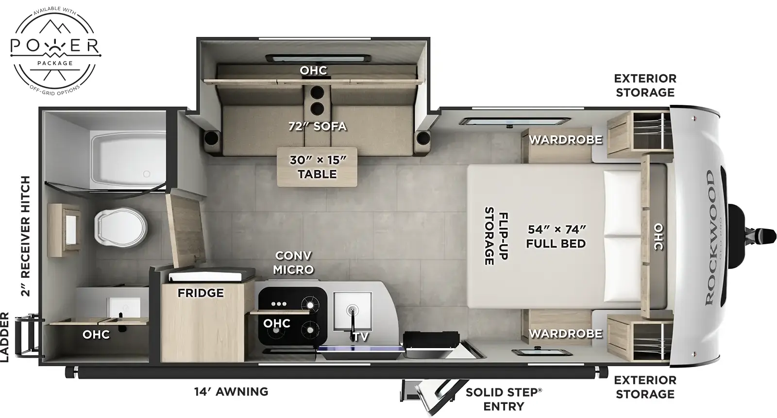 Rockwood Geo Pro G20FBS Floorplan